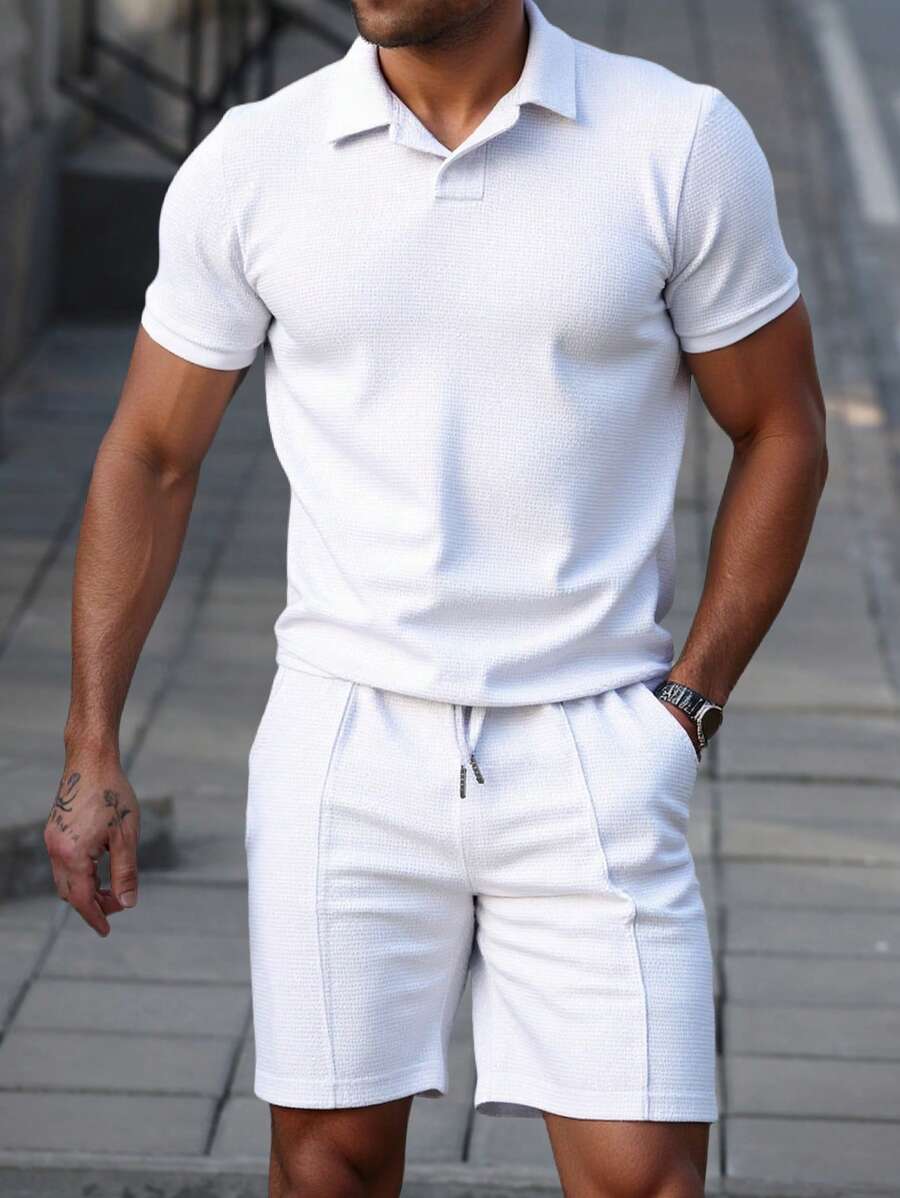 Men's Polo and Shorts Set