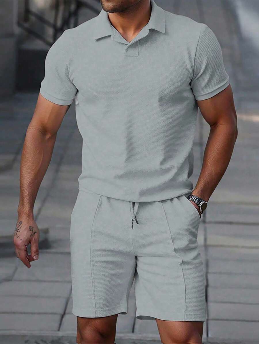 Men's Polo and Shorts Set