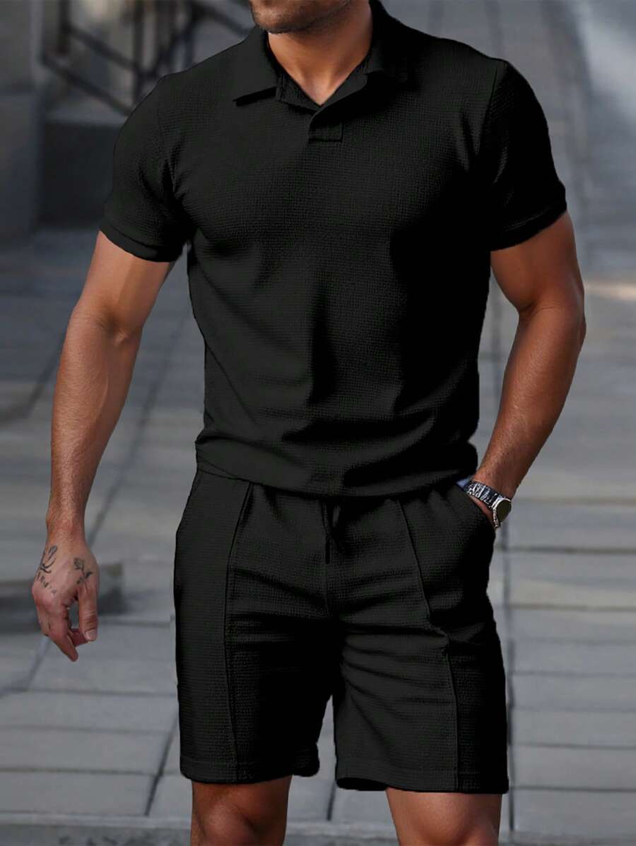 Men's Polo and Shorts Set