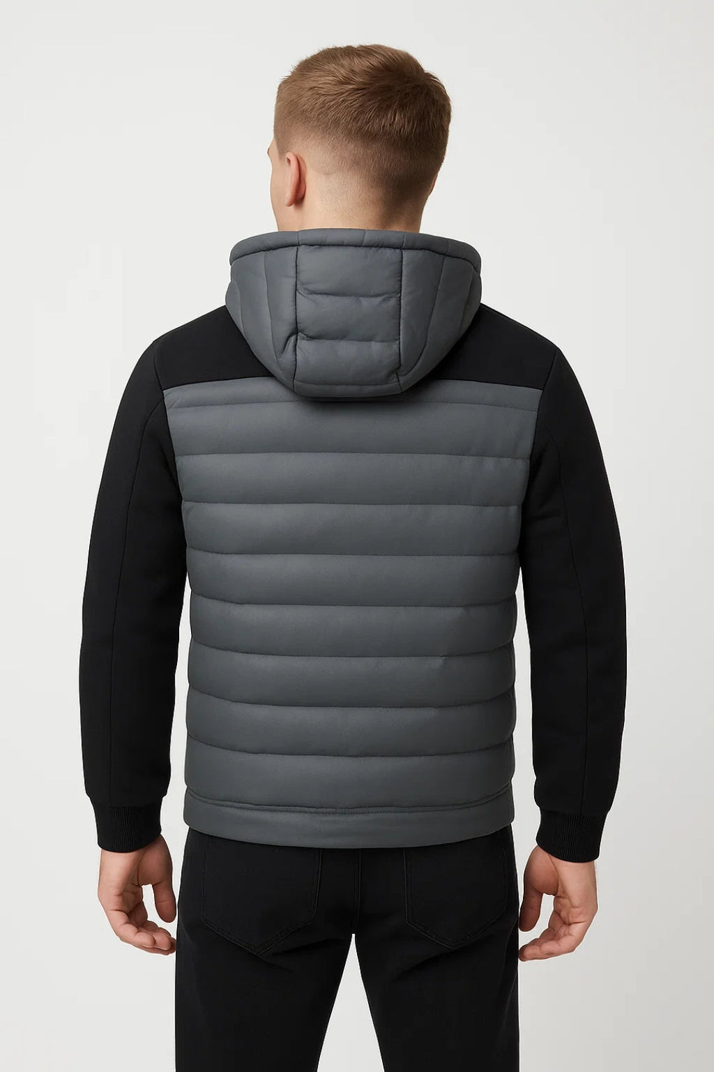 Men's Quilted Hooded Puffer Jacket
