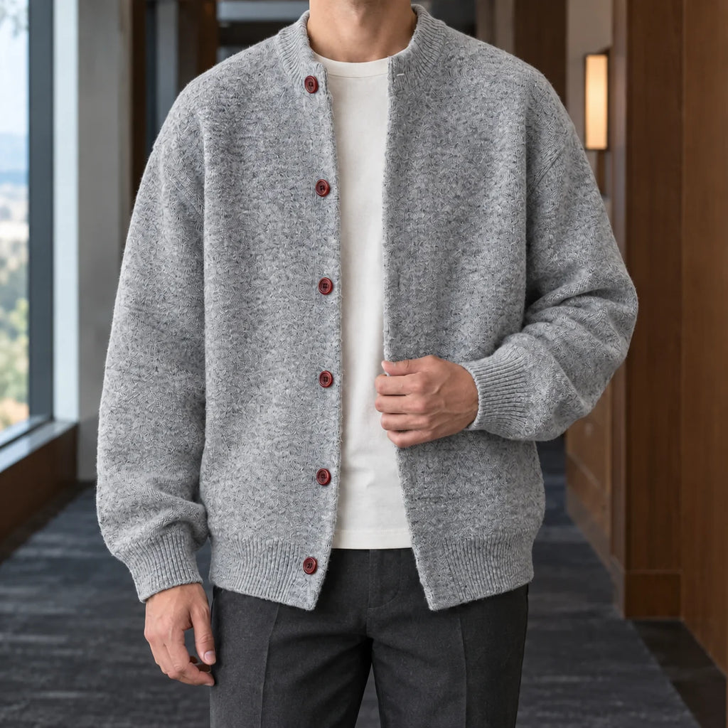 Men's Relaxed Knit Cardigan for Everyday Comfort 2