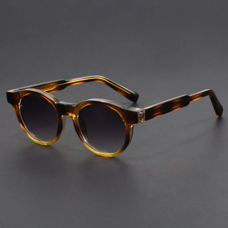 Men's Retro Round Sunglasses
