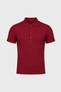 Men's Ribbed Texture Polo Shirt