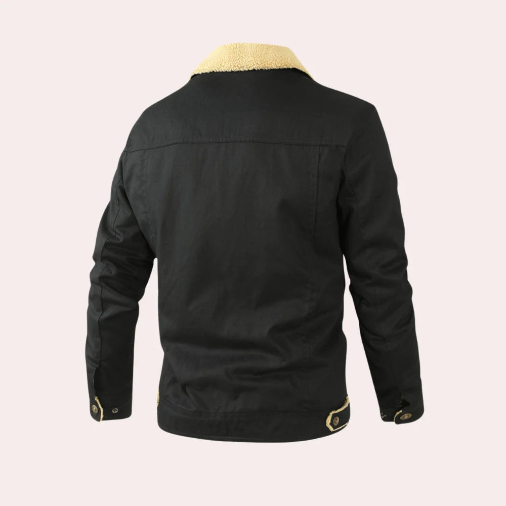 Men's Sherpa-Lined Winter Jacket for Cold Weather Comfort 1