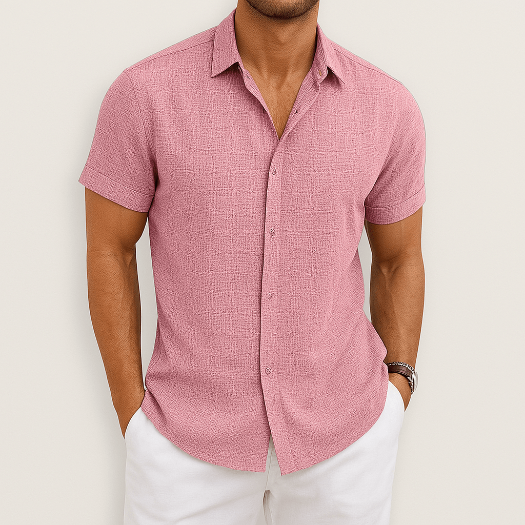 Men's Breathable Short-Sleeved Shirt