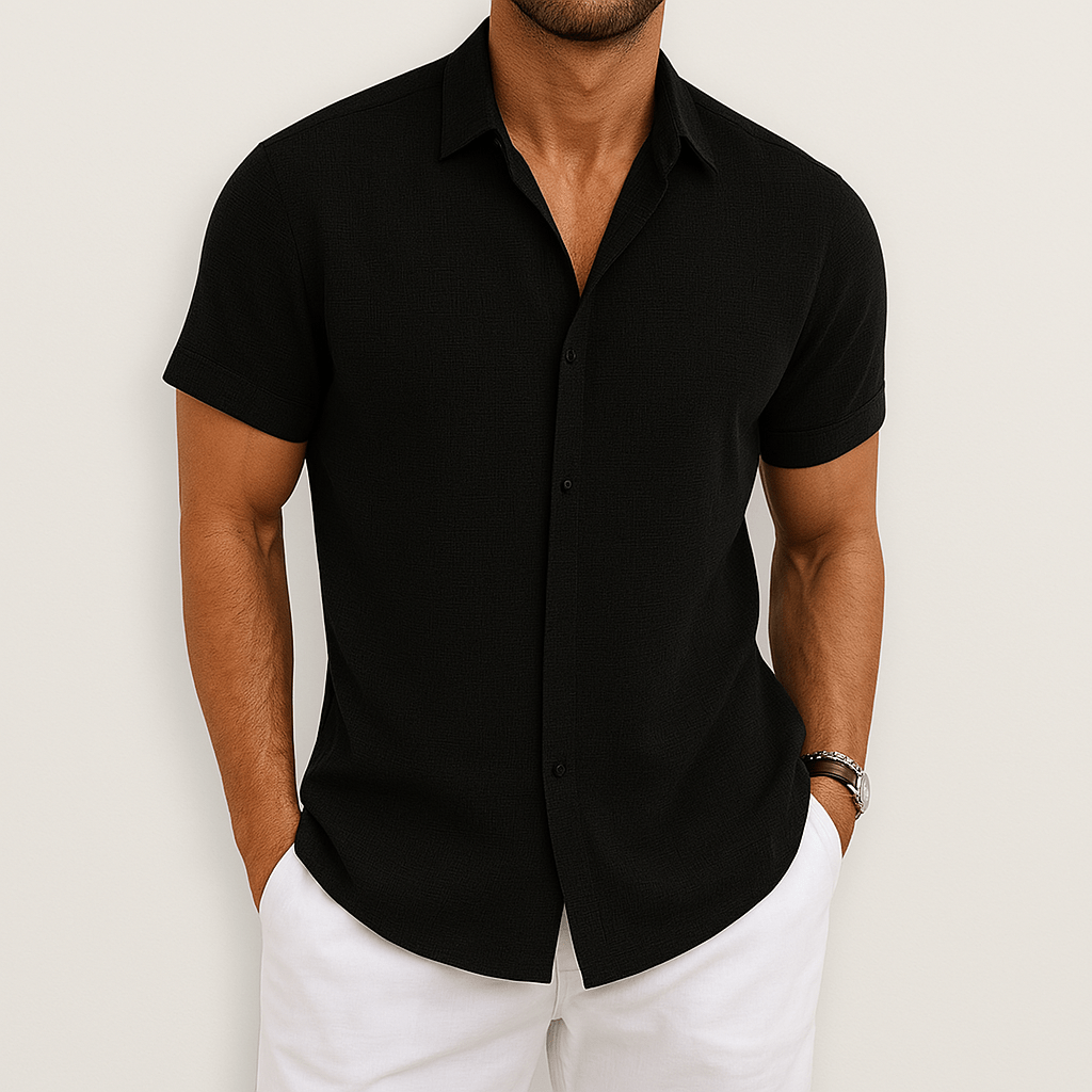 Men's Breathable Short-Sleeved Shirt