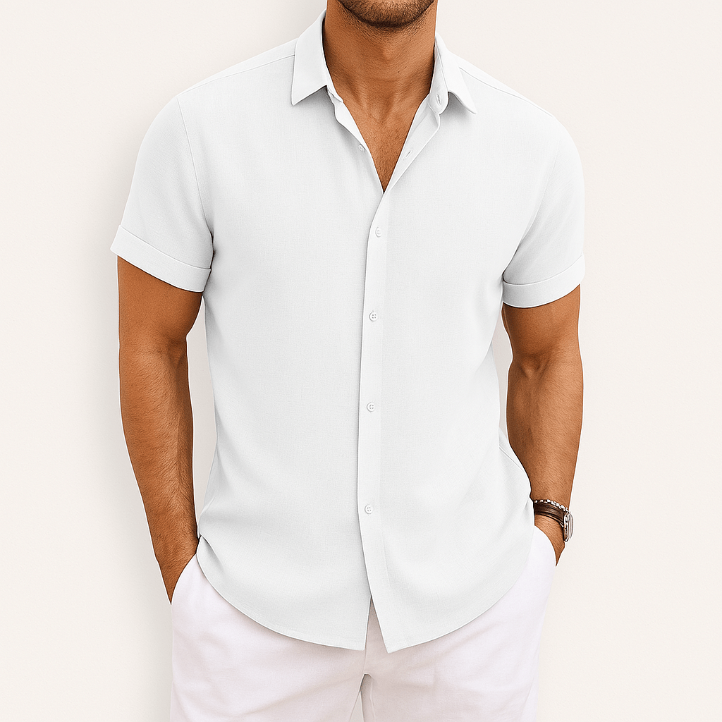 Men's Breathable Short-Sleeved Shirt