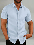 Men's Slim Fit  Short-Sleeved Shirt
