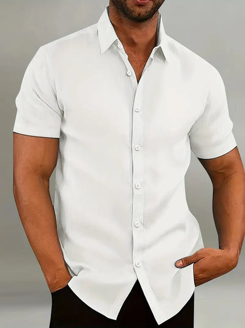 Men's Slim Fit  Short-Sleeved Shirt