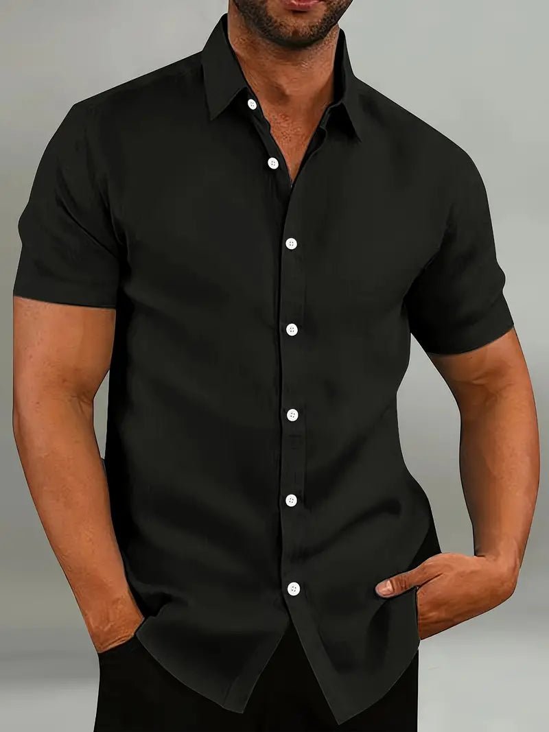 Men's Slim Fit  Short-Sleeved Shirt