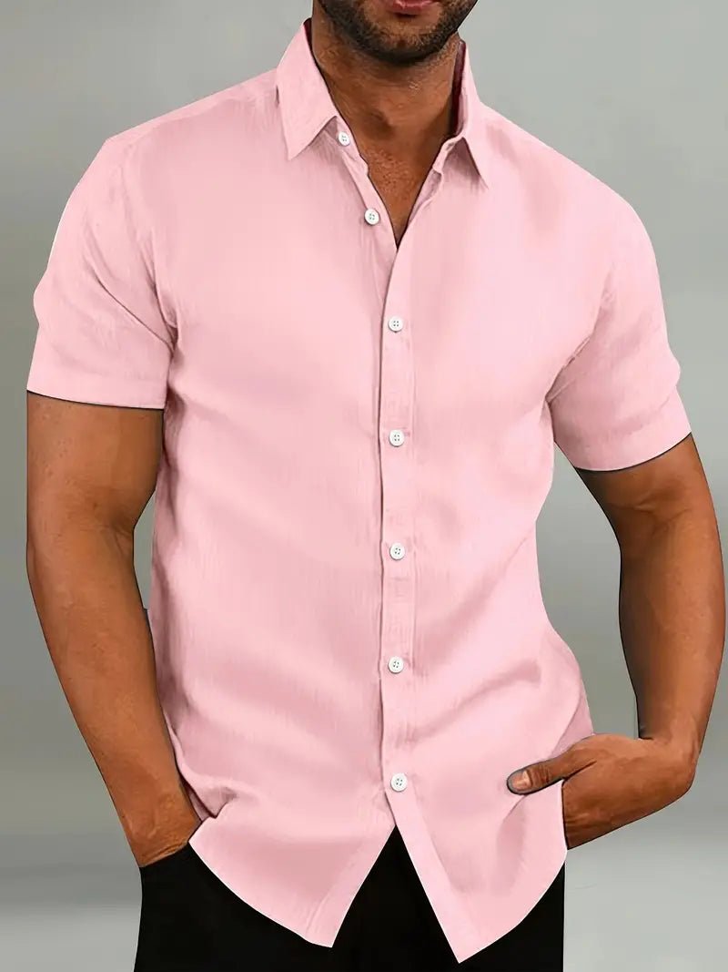Men's Slim Fit  Short-Sleeved Shirt