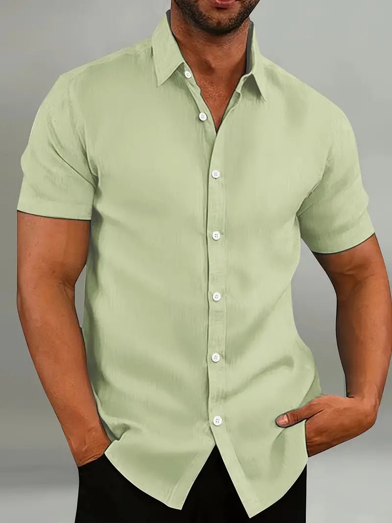 Men's Slim Fit  Short-Sleeved Shirt