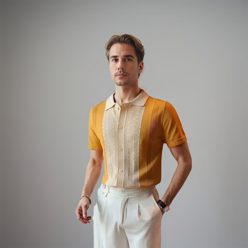 Men's Short Sleeve Linen Shirt