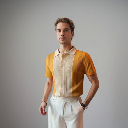 Men's Short Sleeve Linen Shirt