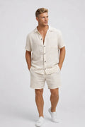 Men's Shorts and T-Shirt Set - Summer Two-Piece Outfit
