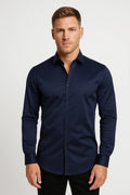 Men's Slim Fit Long Sleeve Dress Shirt