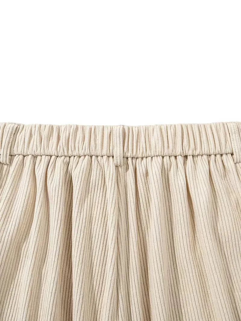 Men's Straight Leg Corduroy Trousers for Smart-Casual Style