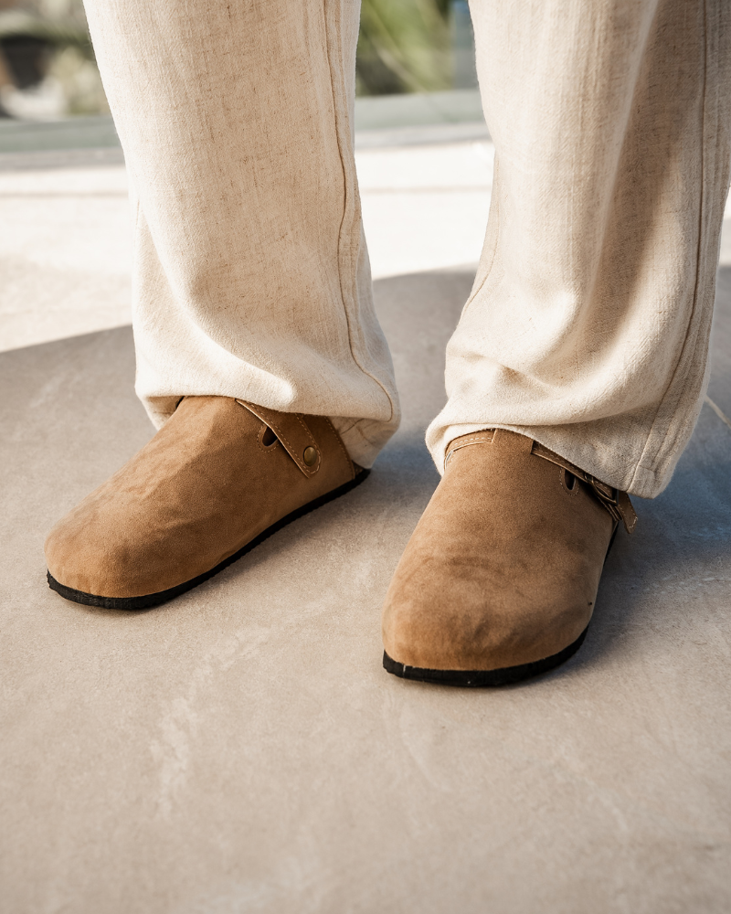 Suede Clog with Ergonomic Footbed