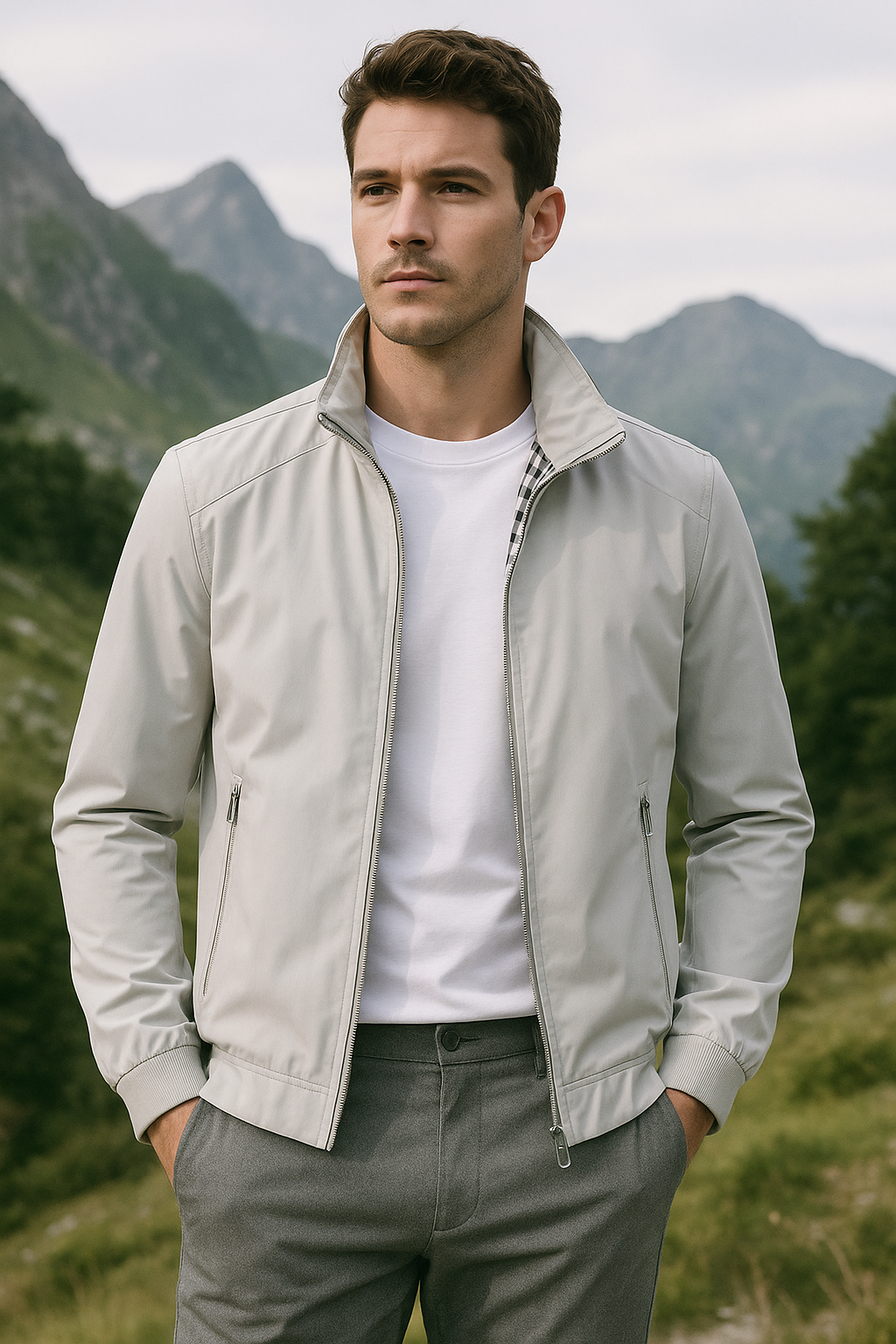 Men's Summer Jacket – Windproof Design for Comfort and Versatility