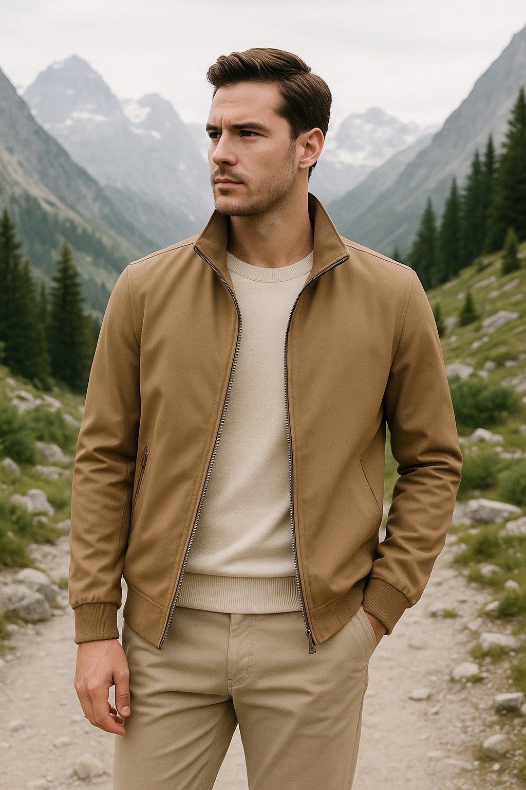 Men's Summer Jacket – Windproof Design for Comfort and Versatility