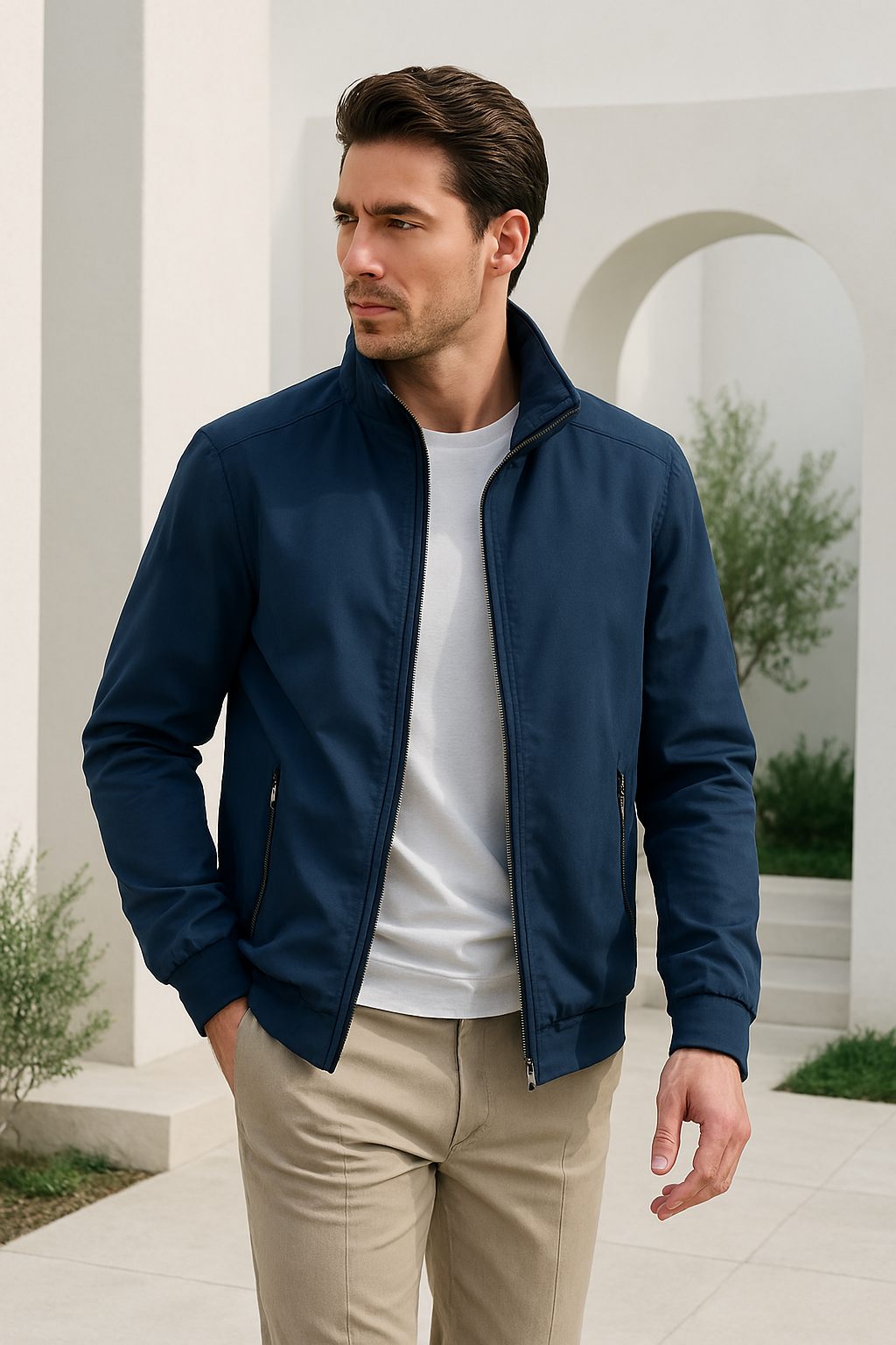 Men's Summer Jacket – Windproof Design for Comfort and Versatility