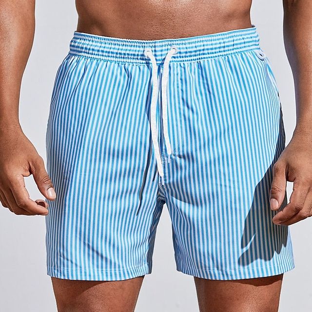 Men's Classic Striped Swim Shorts