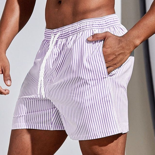 Men's Classic Striped Swim Shorts