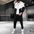 Men's Tracksuit Joggers Sportswear Set with Hood