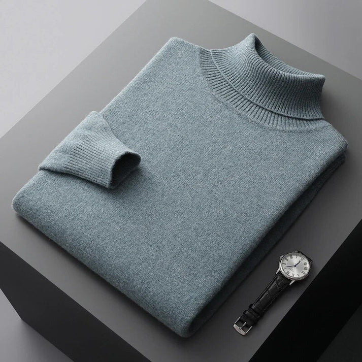 Men's Turtleneck Sweater Classic Fit for Versatile Style 1
