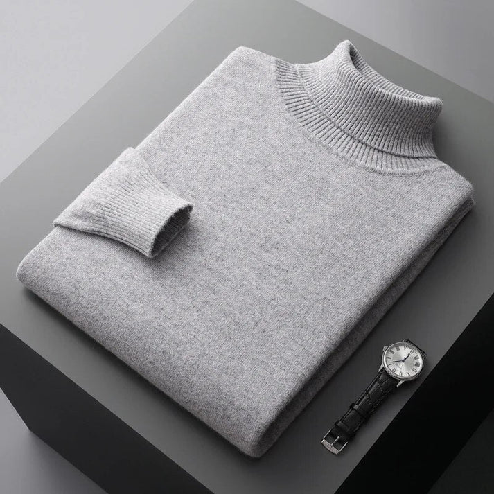 Men's Turtleneck Sweater Classic Fit for Versatile Style 3