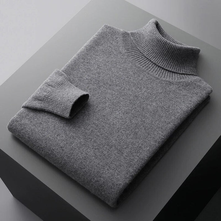 Men's Turtleneck Sweater Classic Fit for Versatile Style 5