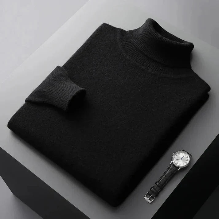 Men's Turtleneck Sweater Classic Fit for Versatile Style 7