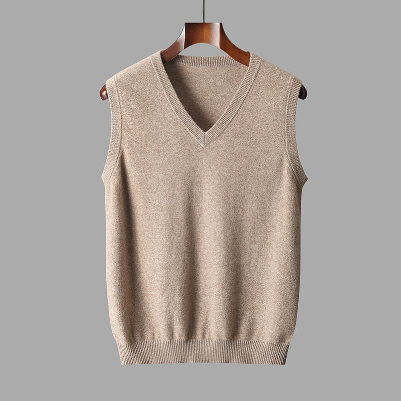Men's V-Neck Layered Cardigan for Versatile Styling