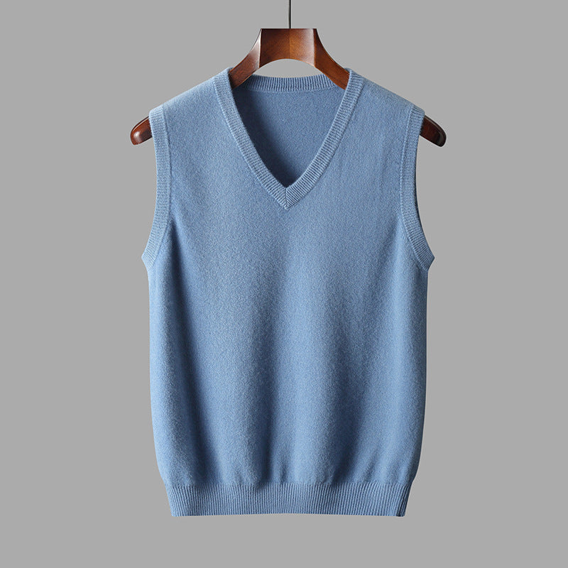 Men's V-Neck Layered Cardigan for Versatile Styling