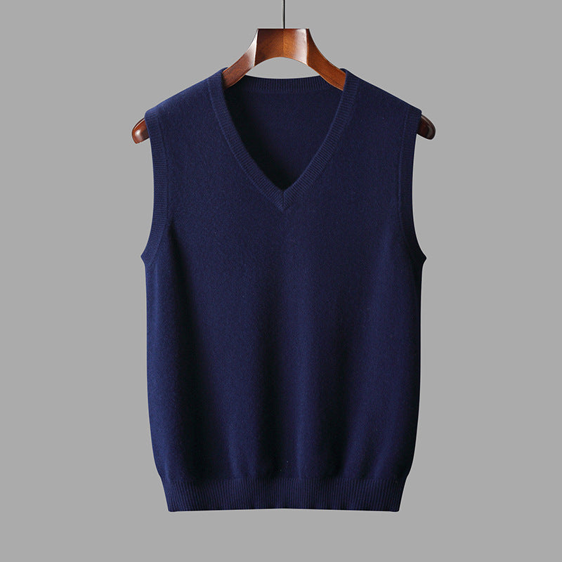 Men's V-Neck Layered Cardigan for Versatile Styling