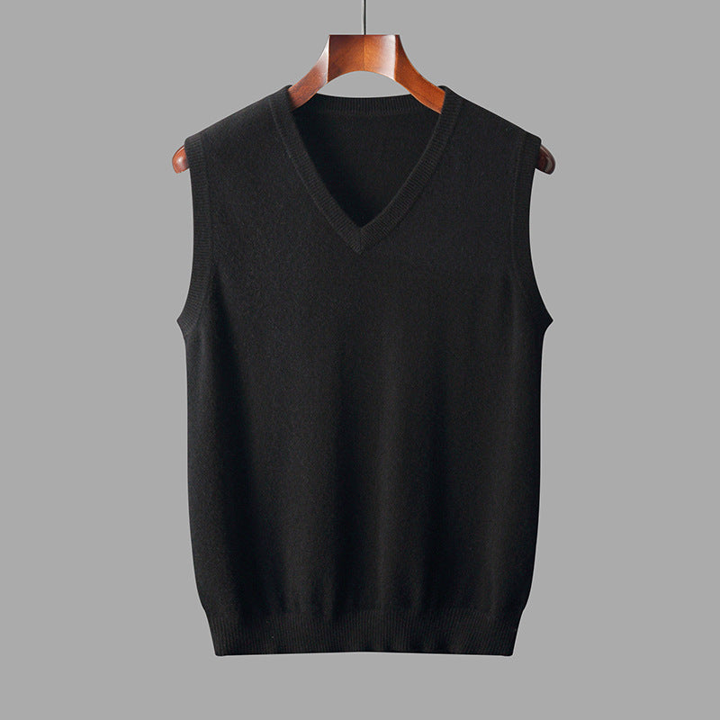 Men's V-Neck Layered Cardigan for Versatile Styling
