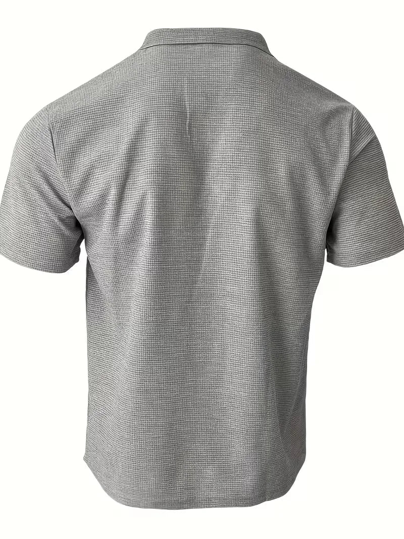 Men's V-Neck Short Sleeve Polo Shirt