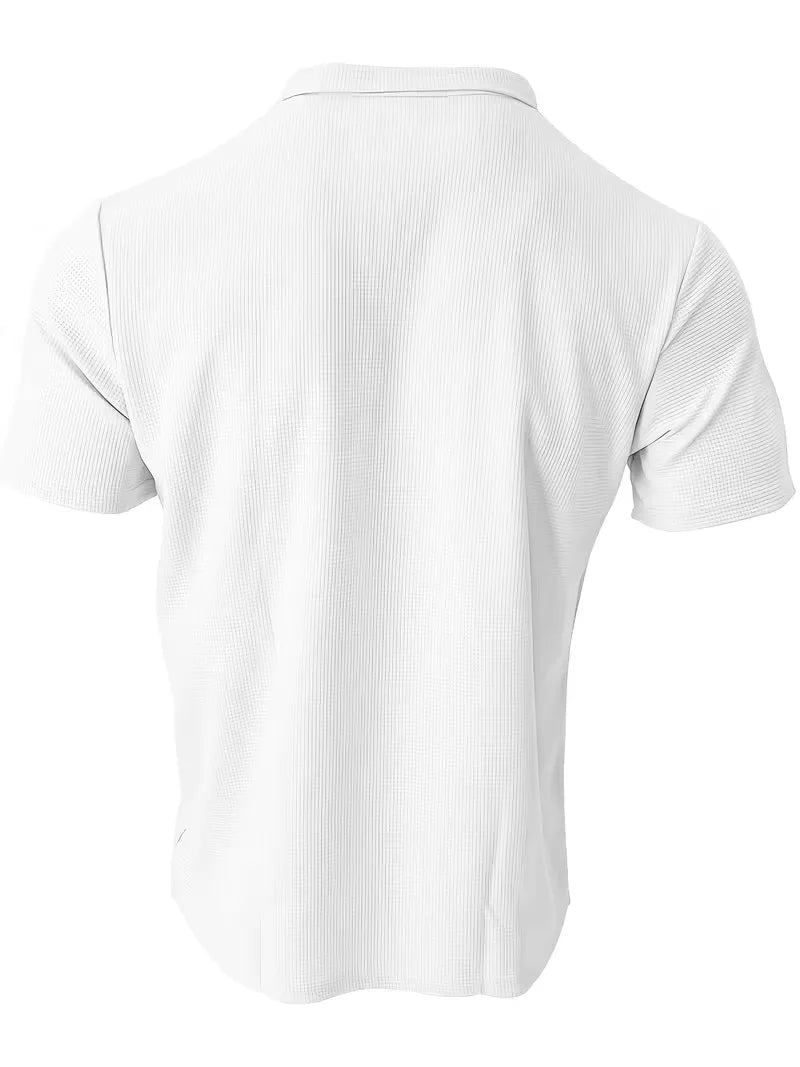 Men's V-Neck Short Sleeve Polo Shirt