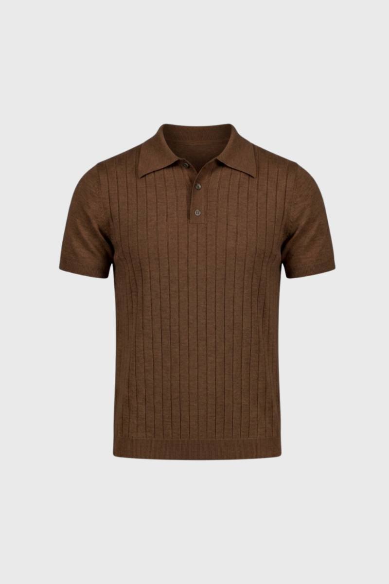 Men's Vintage Style Polo Shirt for Casual and Business Wear