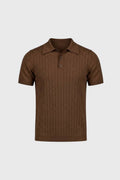 Men's Vintage Style Polo Shirt for Casual and Business Wear