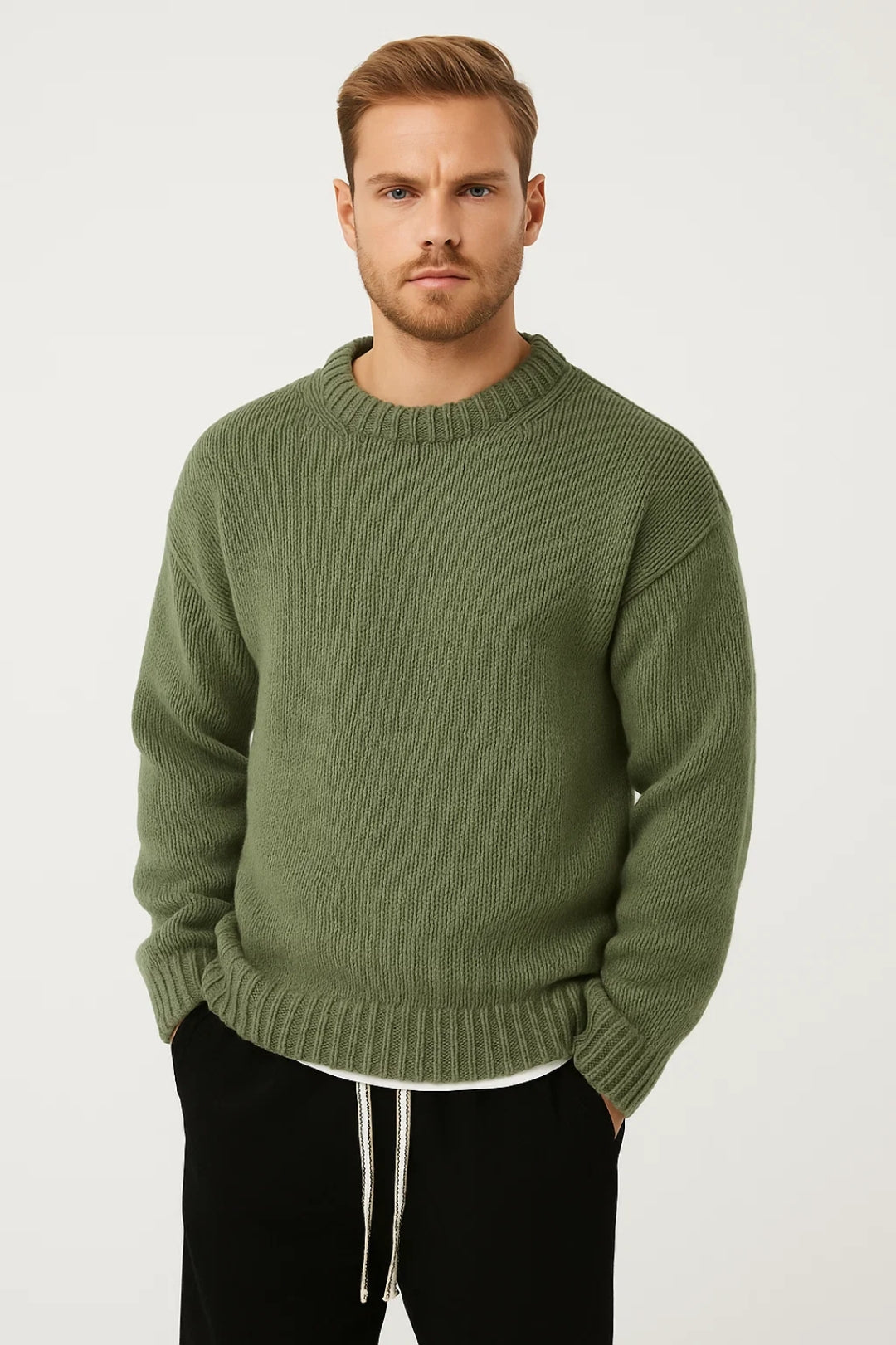 Men's Winter Sweater – Soft Coarse Texture for Comfort