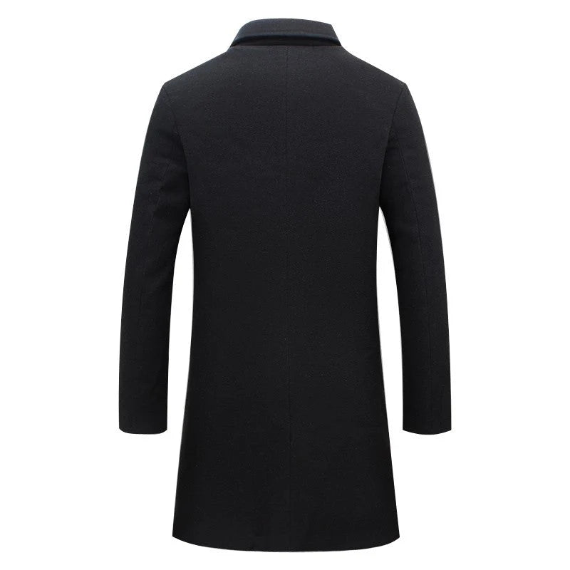 Men's Winter Trench Coat - Stylish Insulated Outerwear 2