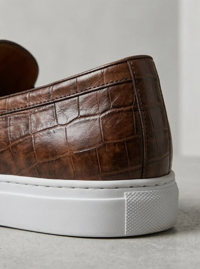 Mens Loafers with Tassel Detail and Slip On Design