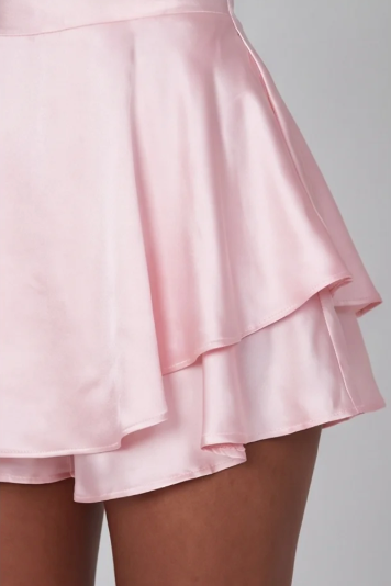 Women's Elegant A-Line Suspender Dress