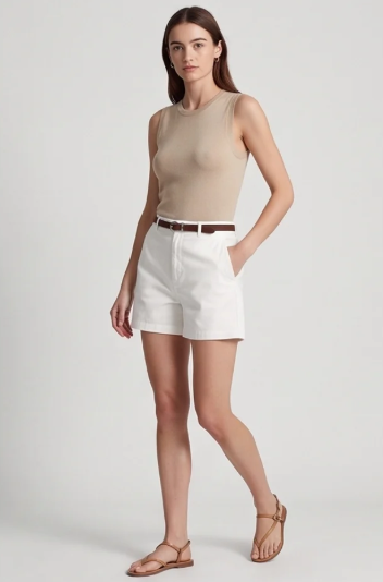 Women's Chino Capri Shorts for Casual Summer Style