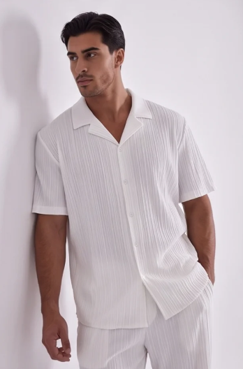 Men's Casual Commuter Shirt and Trousers Set
