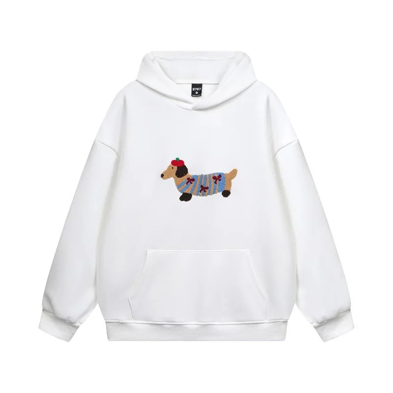 Unisex Oversize Dachshund Design Hoodie