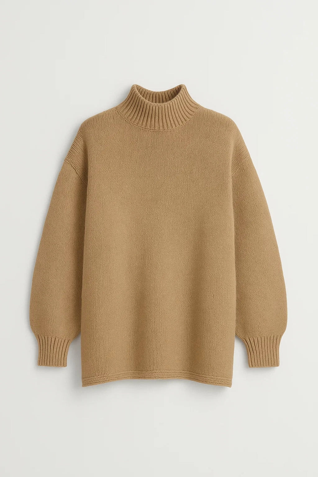 Women's Cozy Oversized Sweater – High Collar Comfort for Chilly Winter Days