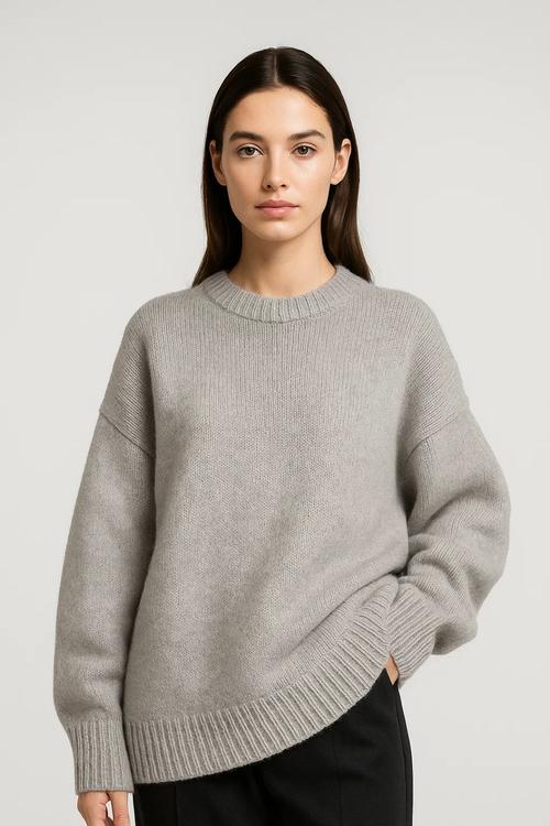 Women's Oversized Sweater – Cozy Ribbed Design