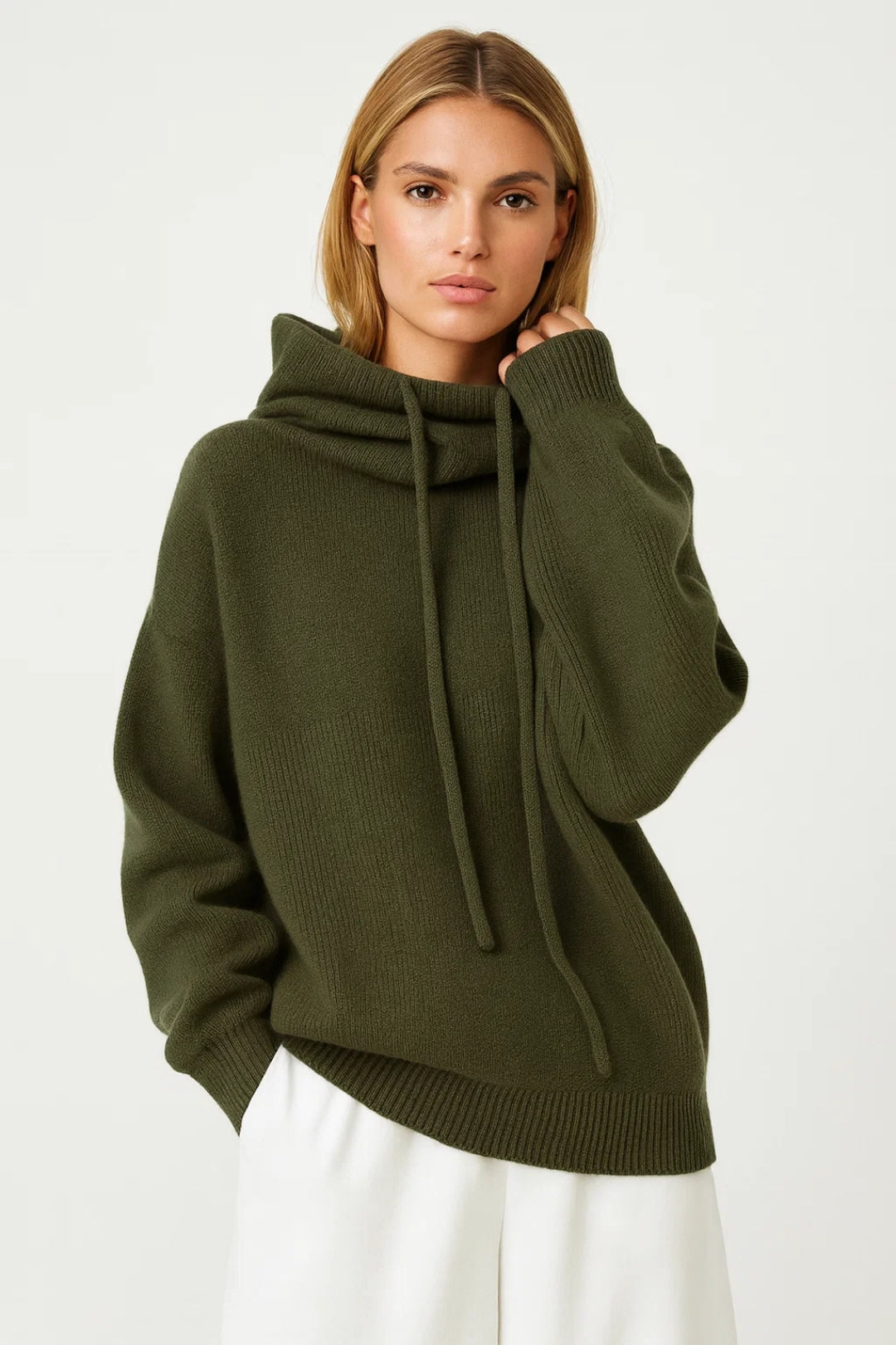 Women's Oversized Hoodie – High Collar for Effortless Autumn Style